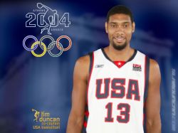 Tim Duncan Olympics 2004 USA Team