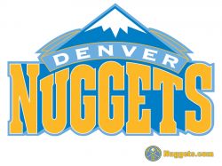 Denver Nuggets White Logo