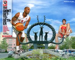Kobe Bryant And Pau Gasol FIBA World Championship 2010 wallpaper