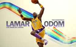 Lamar Odom Lakers Dunk Widescreen