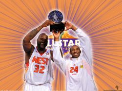 Shaq And Kobe NBA All-Star 2009 MVPs