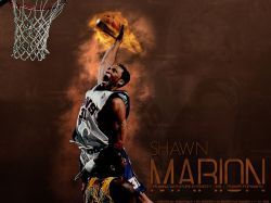 Shawn Marion Flame Dunk