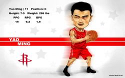 Yao Ming Drawn Widescreen